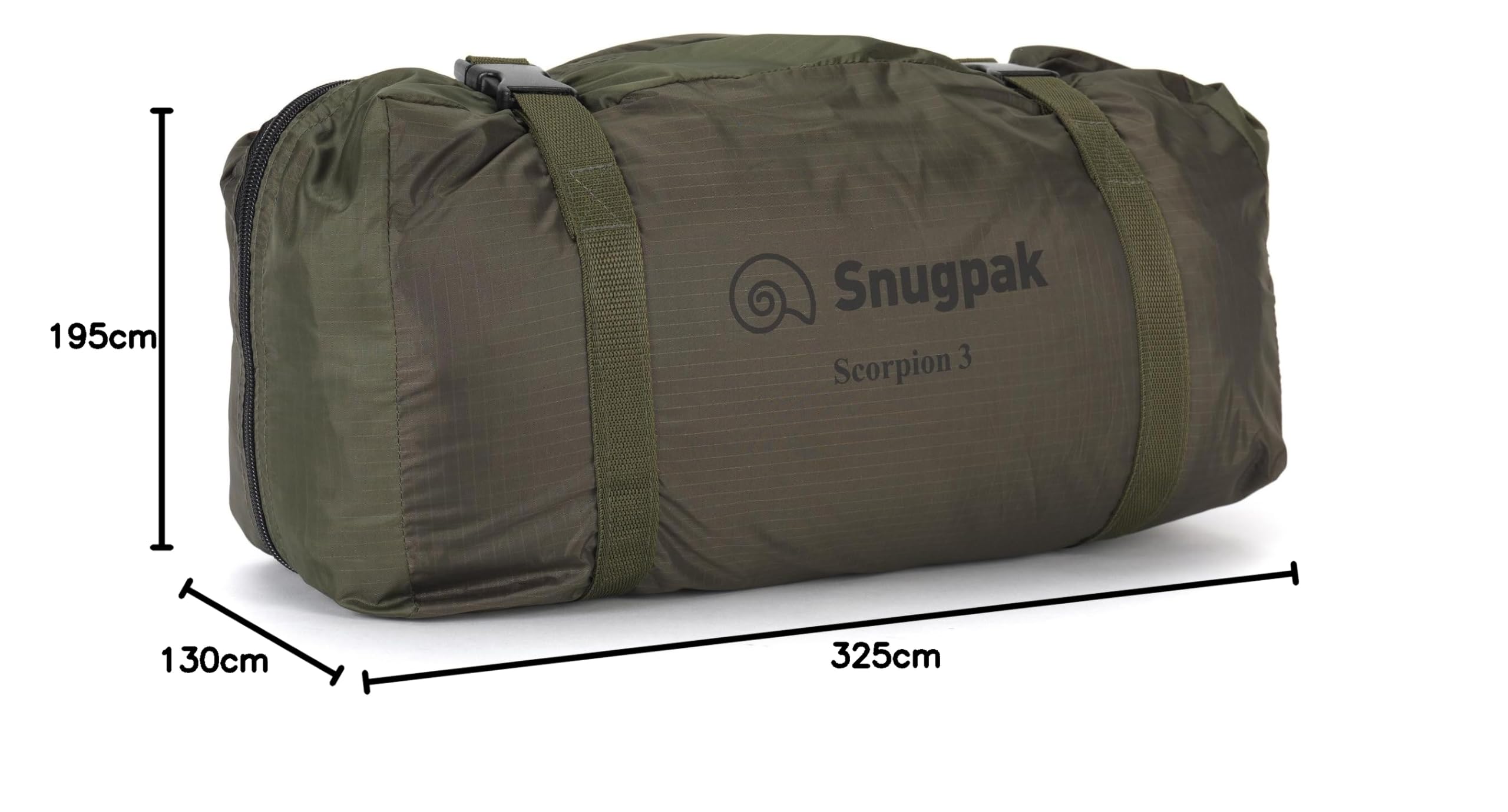 Snugpak | Scorpion 3 | namiot | 3 osoby | 5000 mm 100% wodoodporny na zewnątrz (oliwkowy)