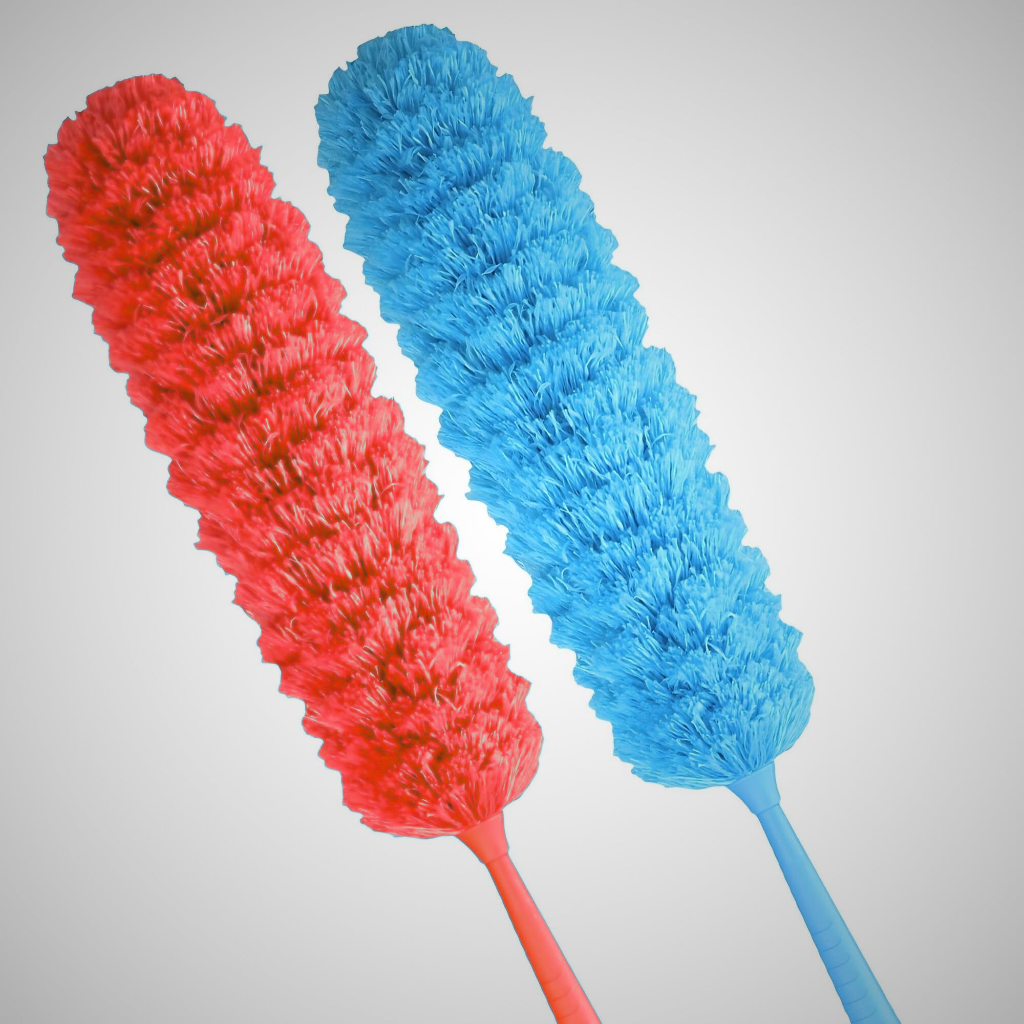 ALOUD CREATIONS 2Pc Microfiber Feather Duster | Microfiber Dusting Brush | Dusters for Cleaning | Washable Duster for Home, Office, Bedroom, Car | For Cleaning Ceiling Fans, Curtains, Web | Red & Blue (B0D575CWYF) Amazon Price History, Amazon Price Tracker