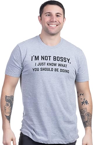 Miniatura 2 de I'm Not Bossy, I Just Know What You Should Be Doing Camiseta divertida, camiseta de broma de humor sarcástico para hombres y mujeres
