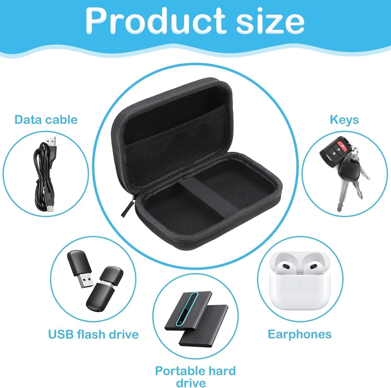 Wytrzymałe etui ochronne do urządzenia do etykiet E10 Mini Bluetooth – odporne na uderzenia, wodoszczelne pudełko do przechowywania, idealne w podróży i na co dzień, ochrona drukarki etykiet i