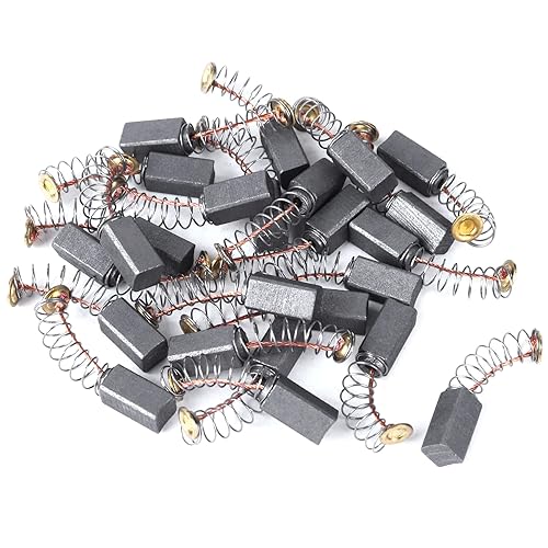 20 cepillos de motor de carbono para herramienta eléctrica de 0.394 in x 0.197 in x 0.197 in