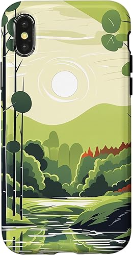 iPhone XXS Bamboo Radiance Nature's Chromatic Brilliance Shines Case