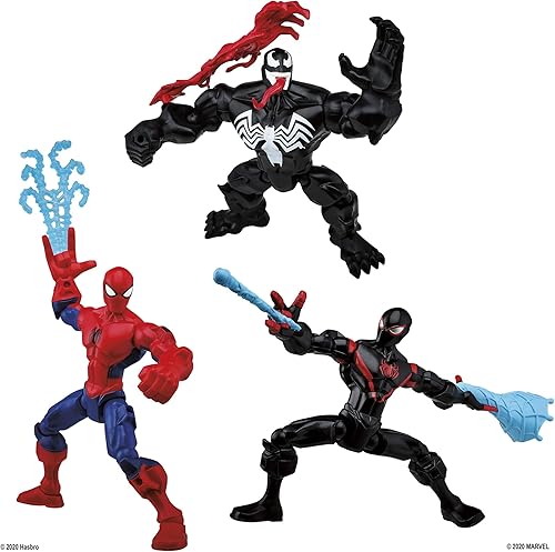 Miniatura 4 de Marvel Super Hero Mashers - Paquete de colección de telarañas con Spiderman, Venom y Miles Morales (exclusivo de Amazon)