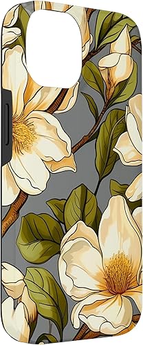 Miniatura 6 de Funda con diseño de flores de magnolia para iPhone 15 Pro Max
