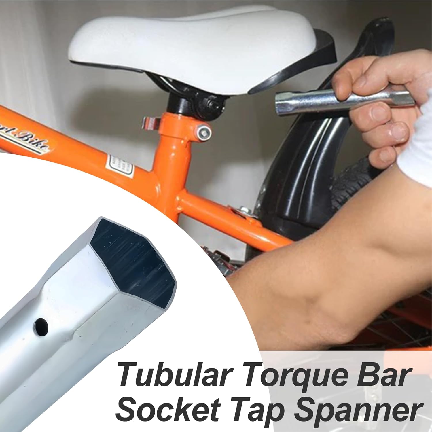 Metric Box Spanner Wrench Tubular Torque Bar Socket Tap Spanner for Tight Space 12mm-13mm