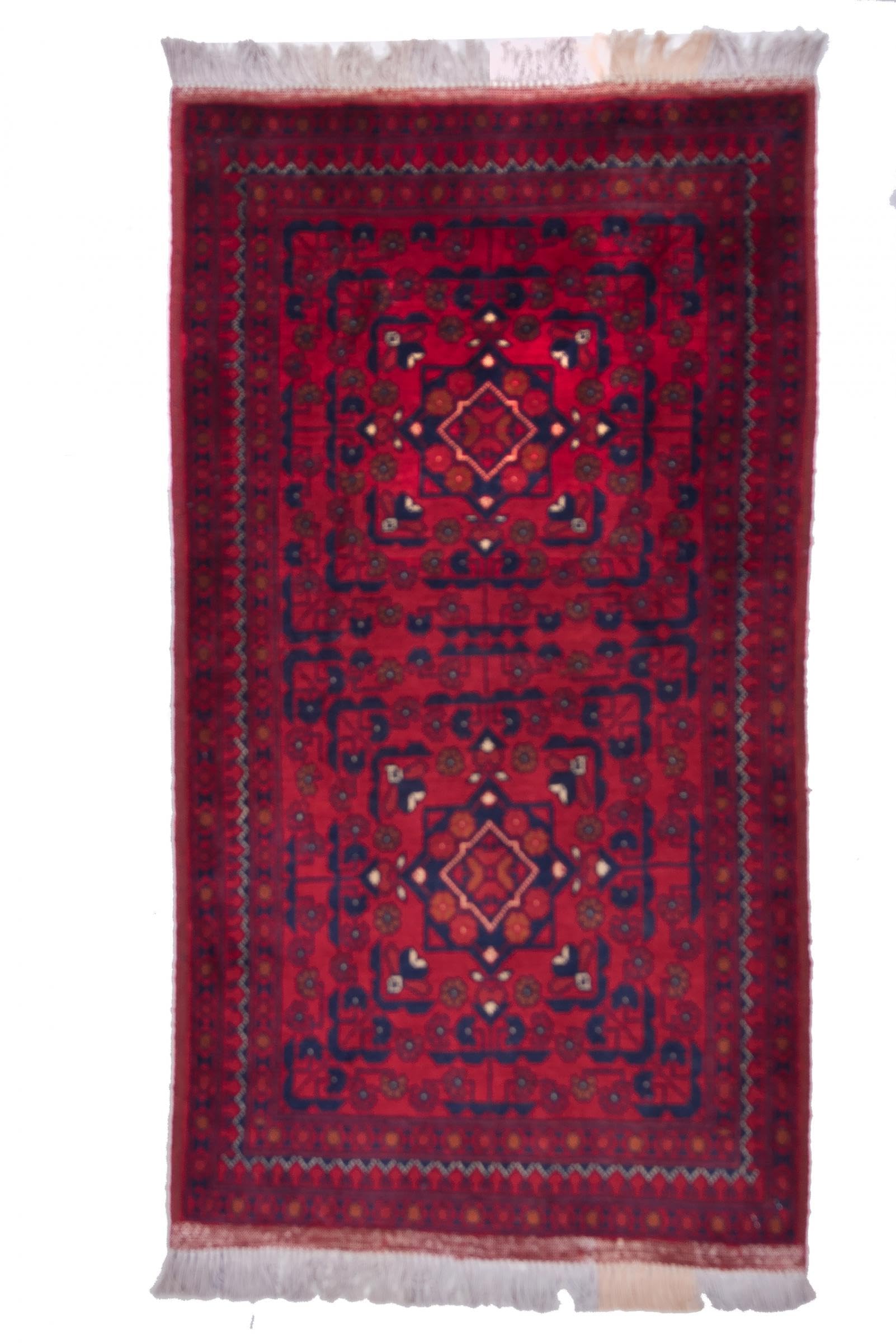 Tapis Khal Mohammadi noué main en laine 51x101 cm | Tapis d'Orient de course