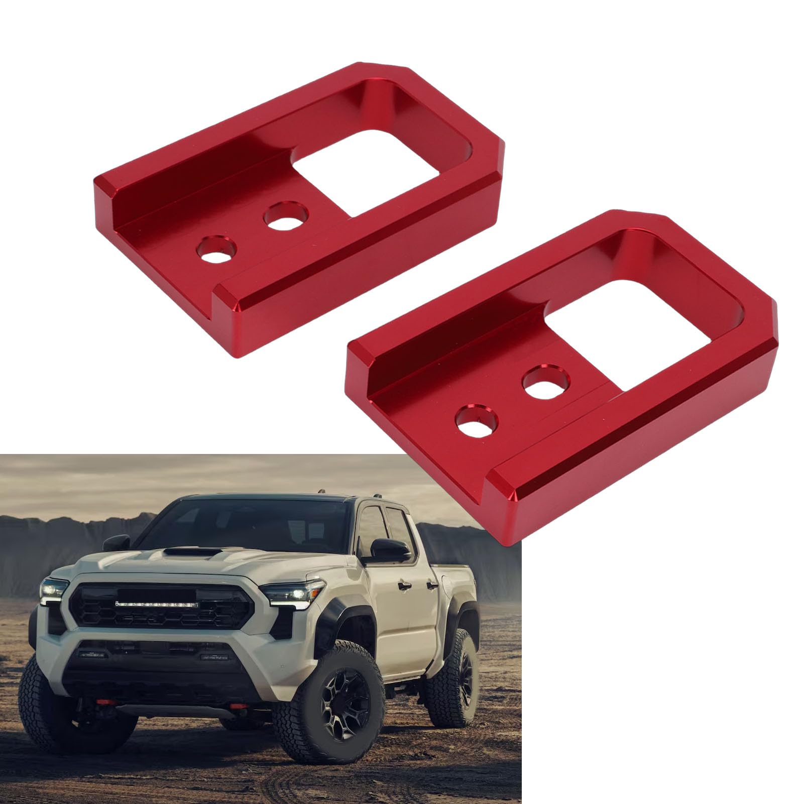 Mingzhe Front Recovery Hooks Heavy Duty Red for 2024-2026 Easy Fit Metal