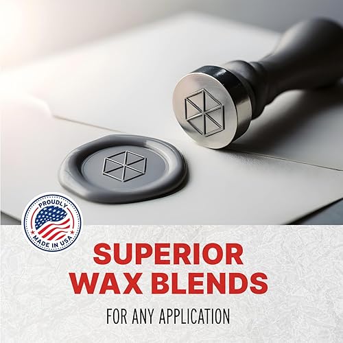 Miniatura 6 de Blended Waxes, Inc. - Cera de sellado de letras, cuentas de cera, se adhiere al papel, metal, plástico y vidrio, 4.8 onzas (plateado metálico)