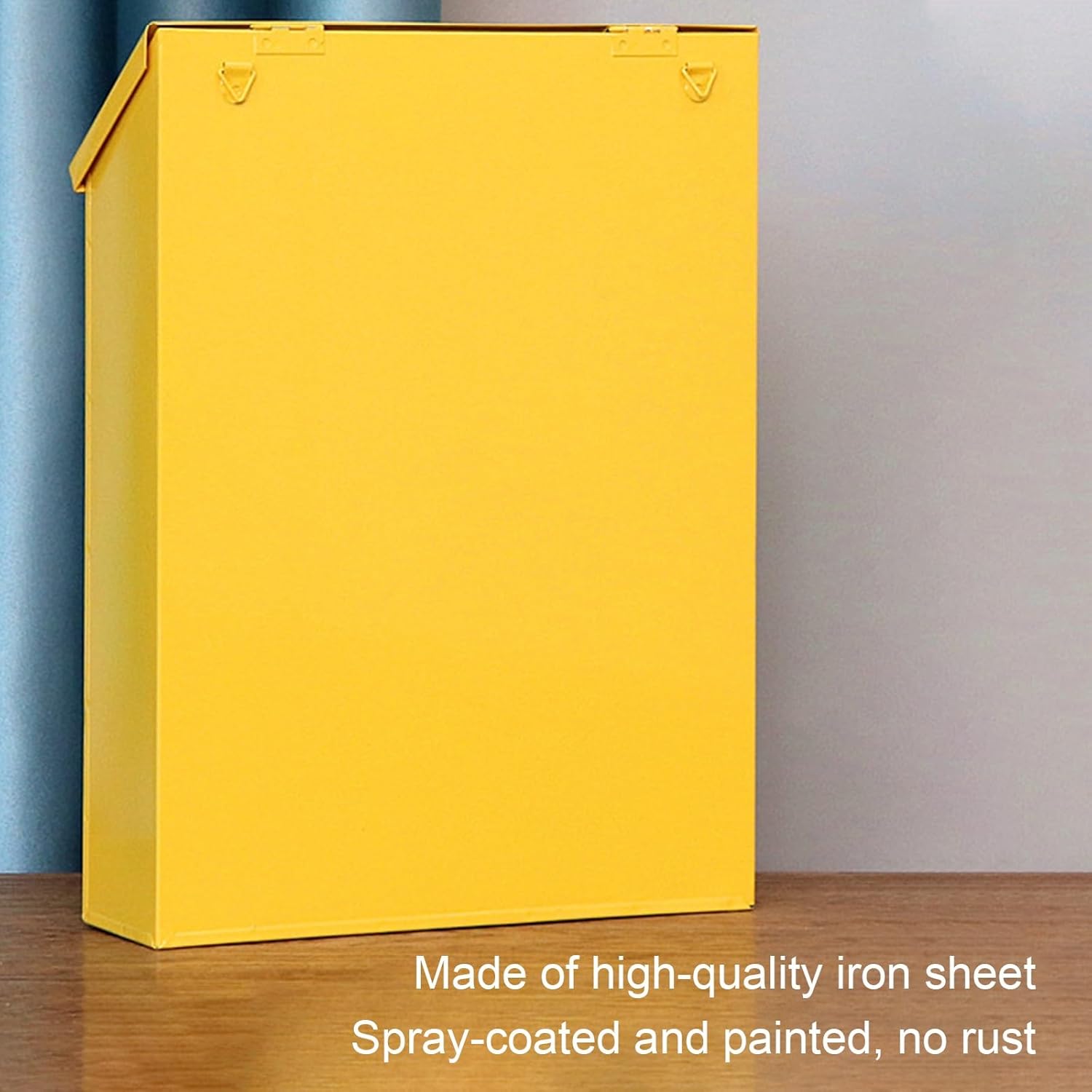 Mailbox Wall Mounted, Modern Wall Mount Lockable Mailbox, Key Lock Mail Boxes Outdoor, Protect from Elements, Theft - Great for Letters, Envelopes(Green)