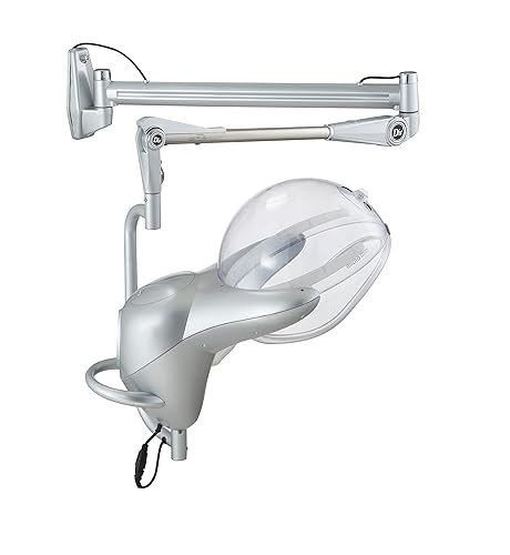 Miniatura 10 de Salón de belleza Vaporizador de pelo campana de montaje en pared vaporizador de tratamiento en negro