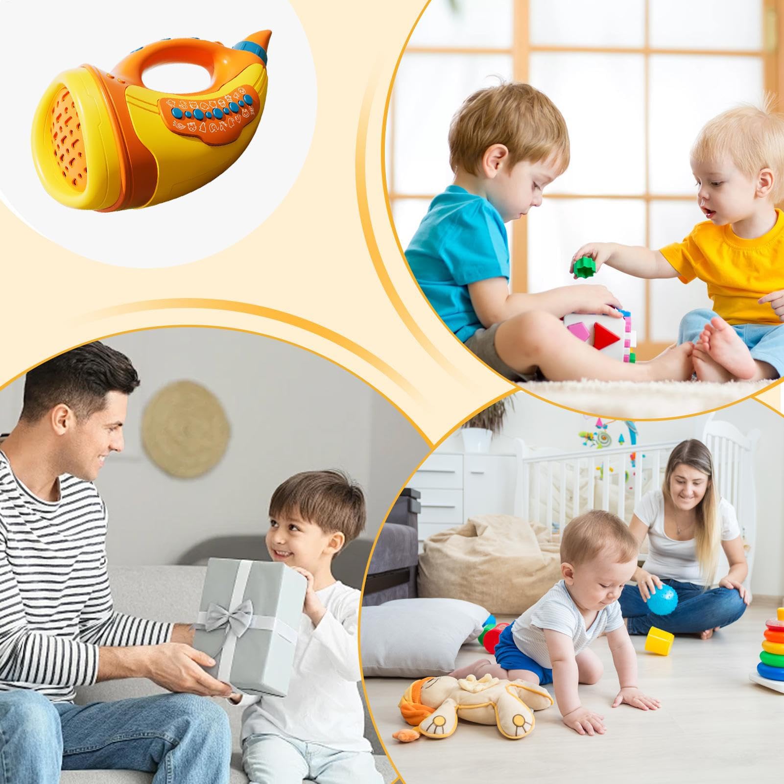 Spielzeug mit Tiergeräuschen, Trompete, interaktives Horn für Kinder, Entdeckungsspiel im Freien, Jagd, sensorisches Spiel für Kinder zum Training