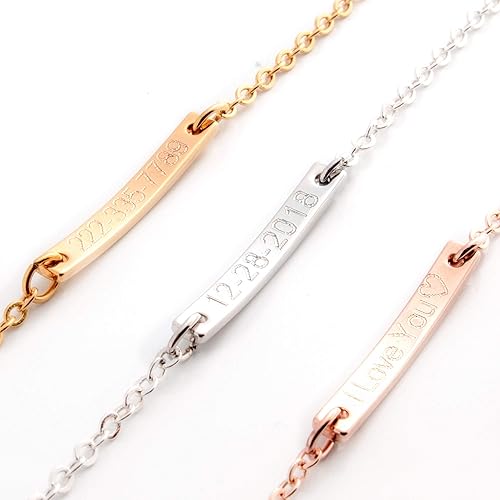 Miniatura 6 de Personalized Baby Anklet 16K Plated Gold Rose Gold Silver Customized Kids Birthday Unique Gift New Born to Teen Kids Personalized gift