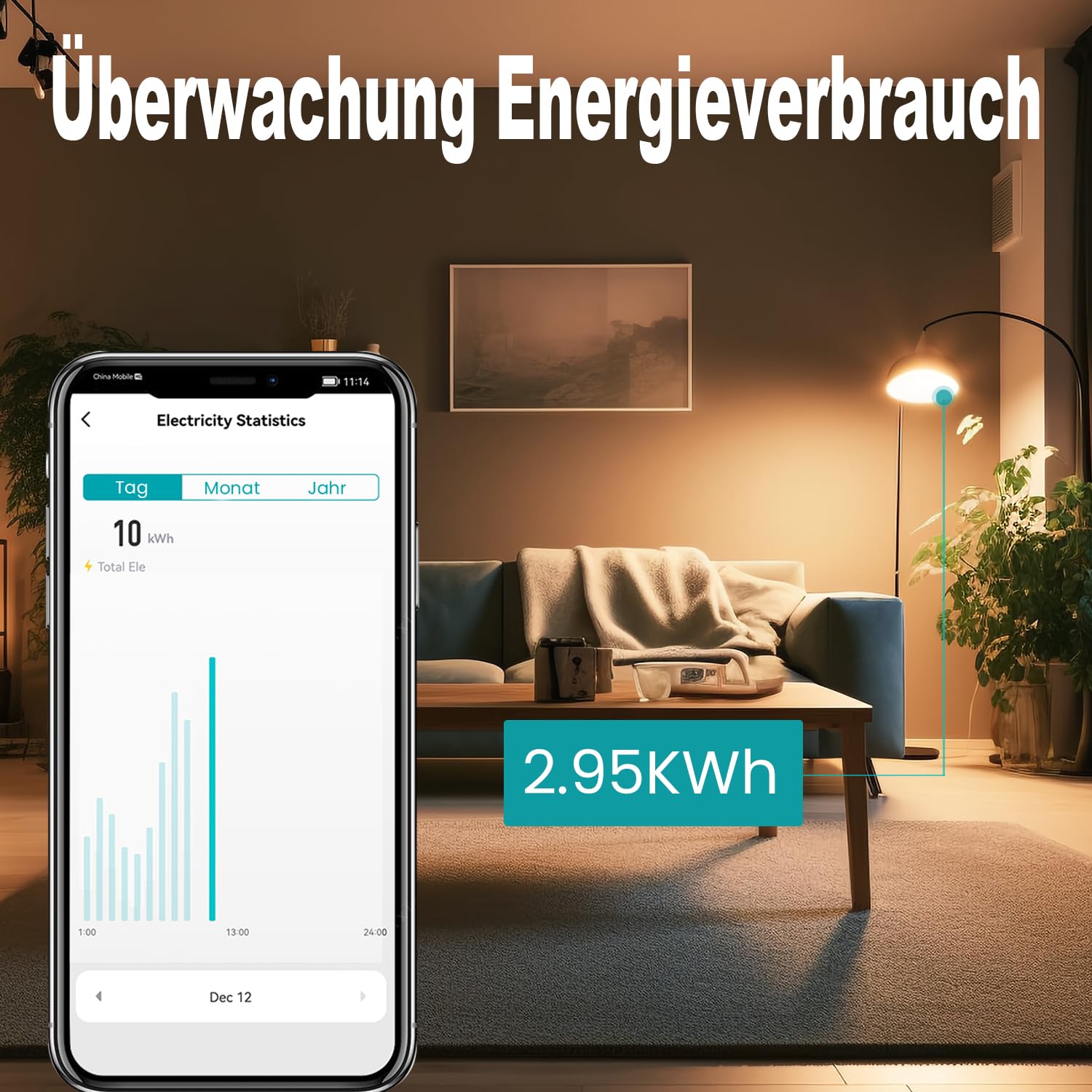 TONGOU SY2 JWT | WLAN Relé Inteligente Interruptor | Medición Potencia | Automatización Hogar | TUYA APP​ NO Hub Requerido | Control Inalámbrico Iluminación +Electrodomésticos (Paquete de 2)