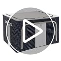 Image of Storage Box for clothes Cloth storage box wardrobe organizers (66 LTR Pack of 2, Blue Polka)