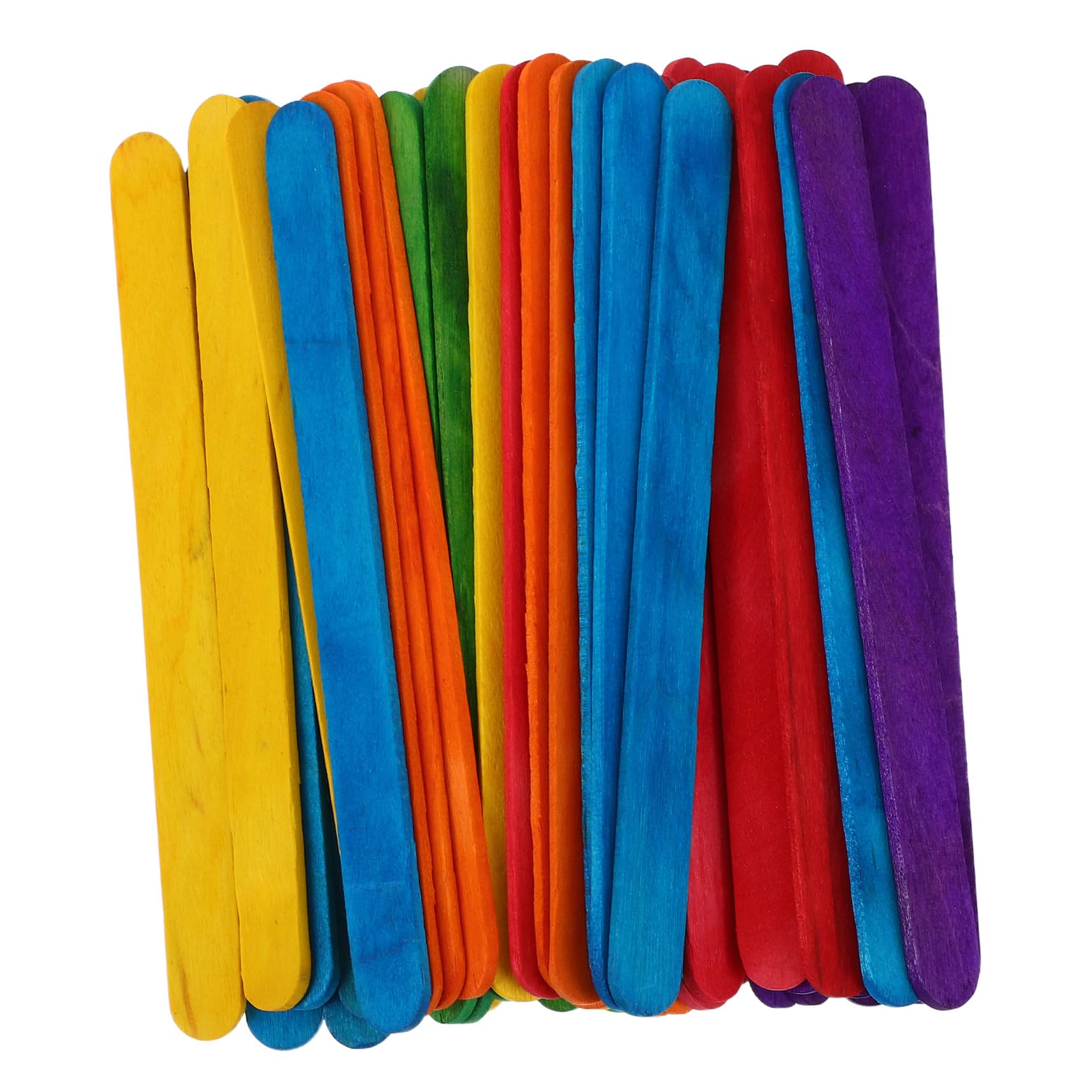 500 Palitos de Madera Jumbo para Manualidades y Proyectos de Ciencia Palitos de Helado de Colores para Niños y Jóvenes en Actividades Creativas