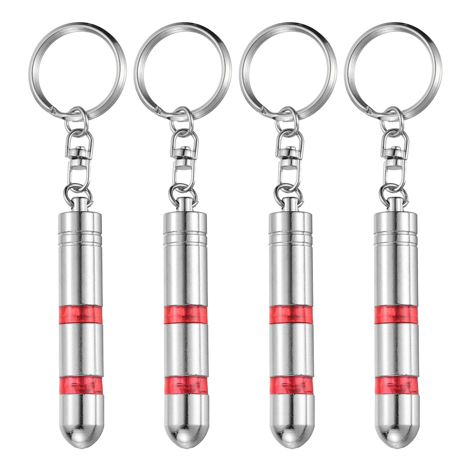 Lot de 4 porte-clés antistatiques magnétiques pour voiture HARFINGTON rouge