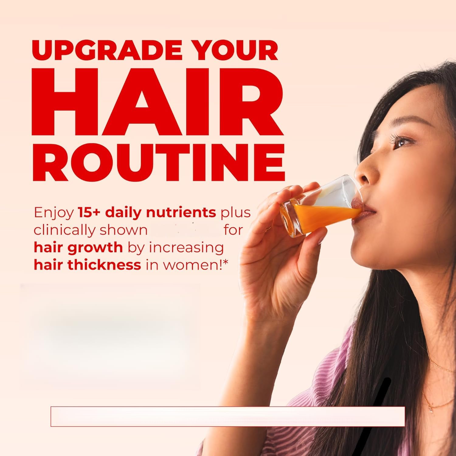 Multivitaminico liquido per crescita dei capelli e l'elasticità della pelle | Può aggiungere capelli più spessi per donne e uomini