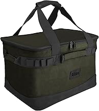 Akizora Storage Box, Outdoor Tote Bag, Large Capacity, Container, Bonfire Stand, Wood Stove, 7 Wheels, Perfect for Camping Equipment, 15.7 x 11.8 x 9.8 inches (40 x 30 x 25 cm)