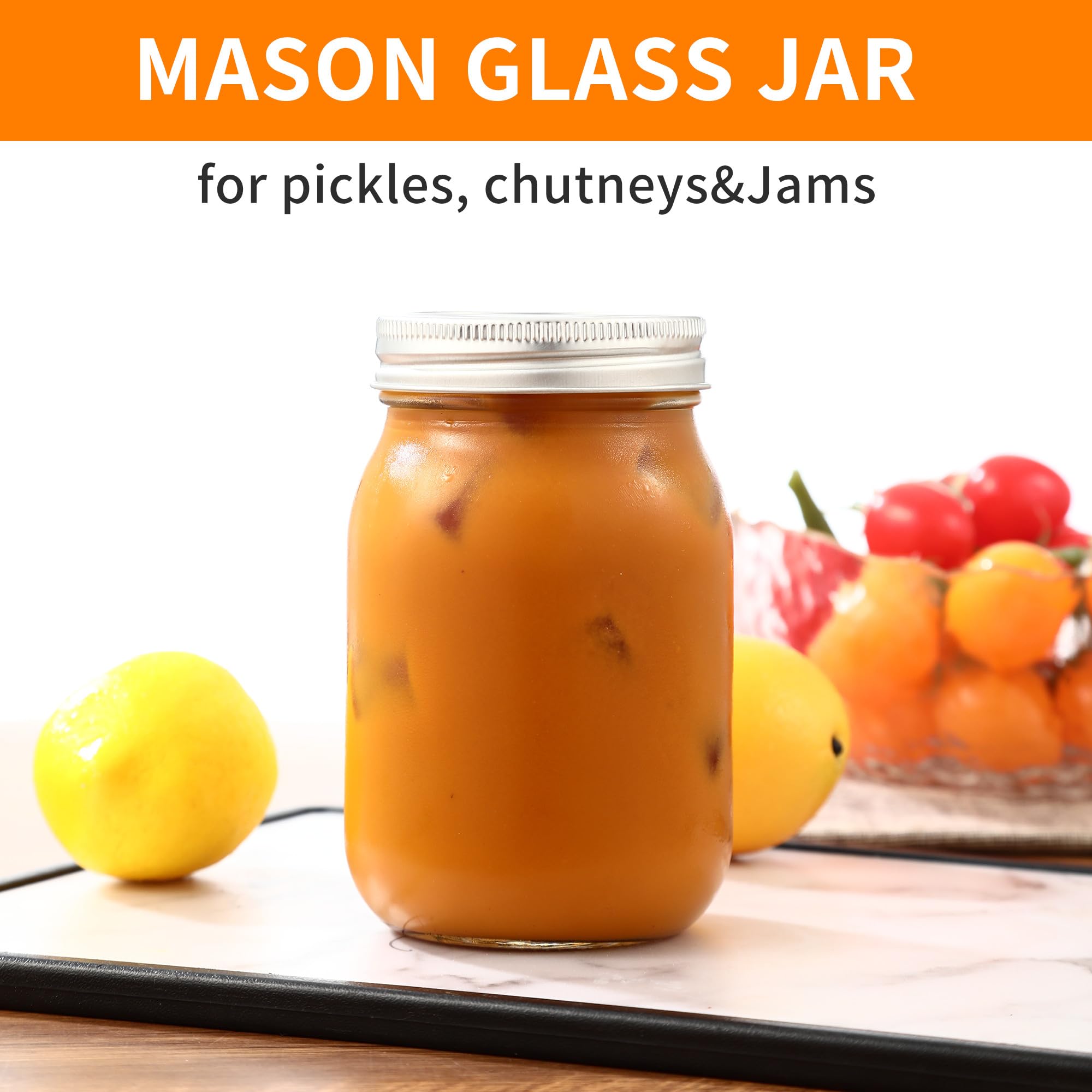 6 Barattoli Per Conserve 500 Ml - Vetro Ermetico Per Marmellate, Sottoli, Fermentazione - Foto 10
