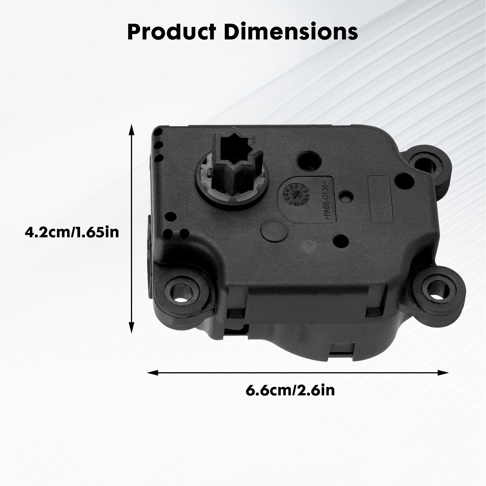 1S7H19E616BB Attuatore Elettrico per Lamiera di Miscelazione Compatibile con Ford Fiesta 2008-2017, Attuatore per Lamiera di Miscelazione A/C Sostituisce 1581549 1768981 1836458