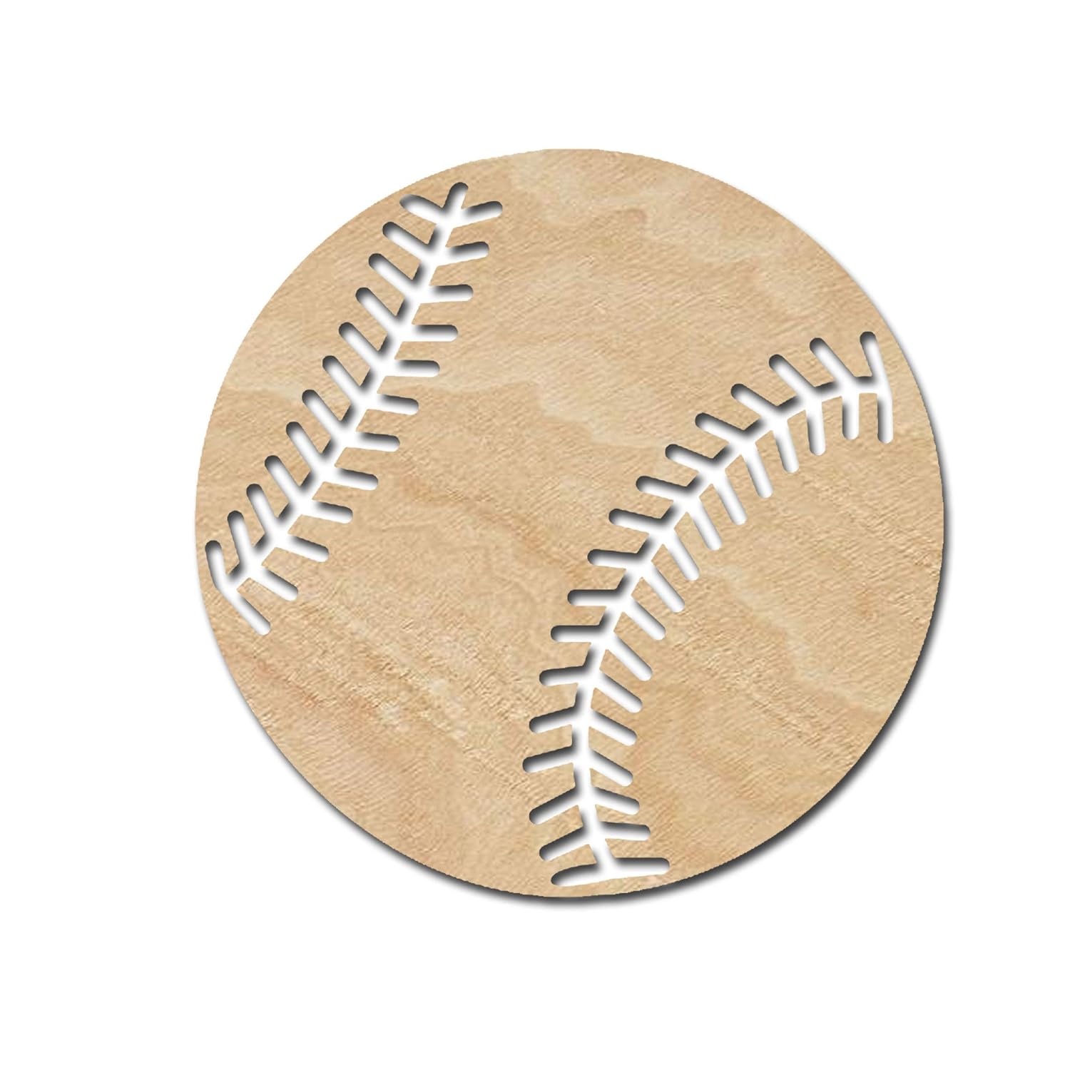 Baseball Wood Cutouts for crafts, Laser Cut Wood Shapes 5mm