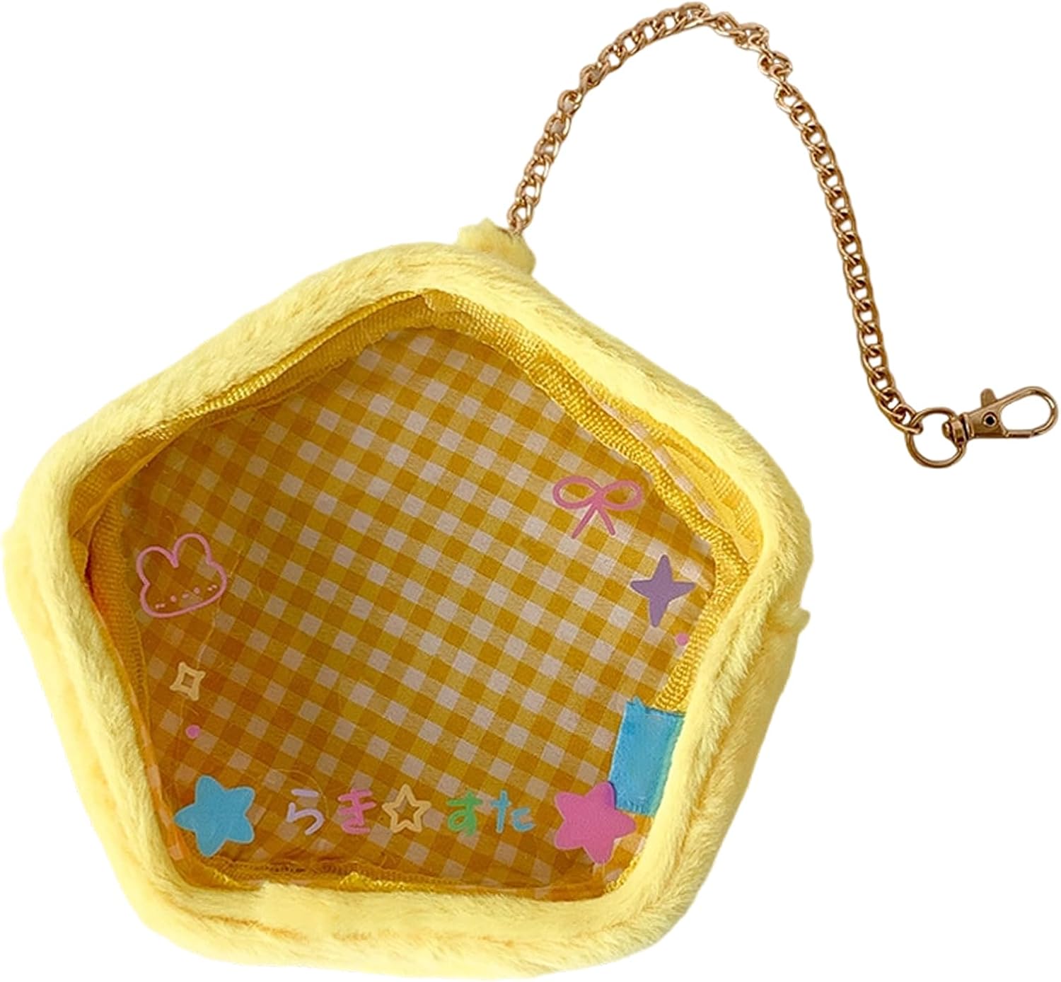 Clear Keychain Pouch Doll Trinket Protective Cover Case Pouch Accessories