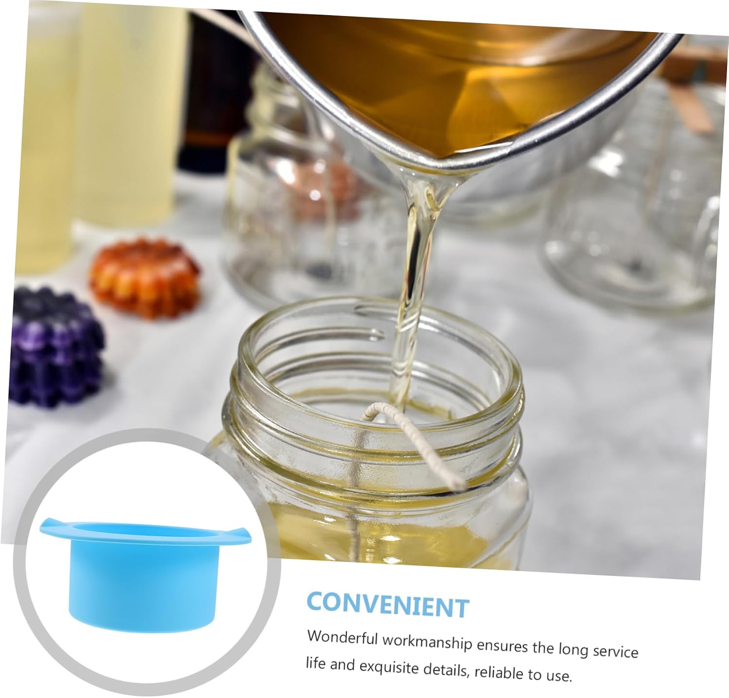 Mipcase 5pcs Body Wax Warmer Pot Wax Melting Container Hair Removal Tool Silicone Bowl Safe Practical