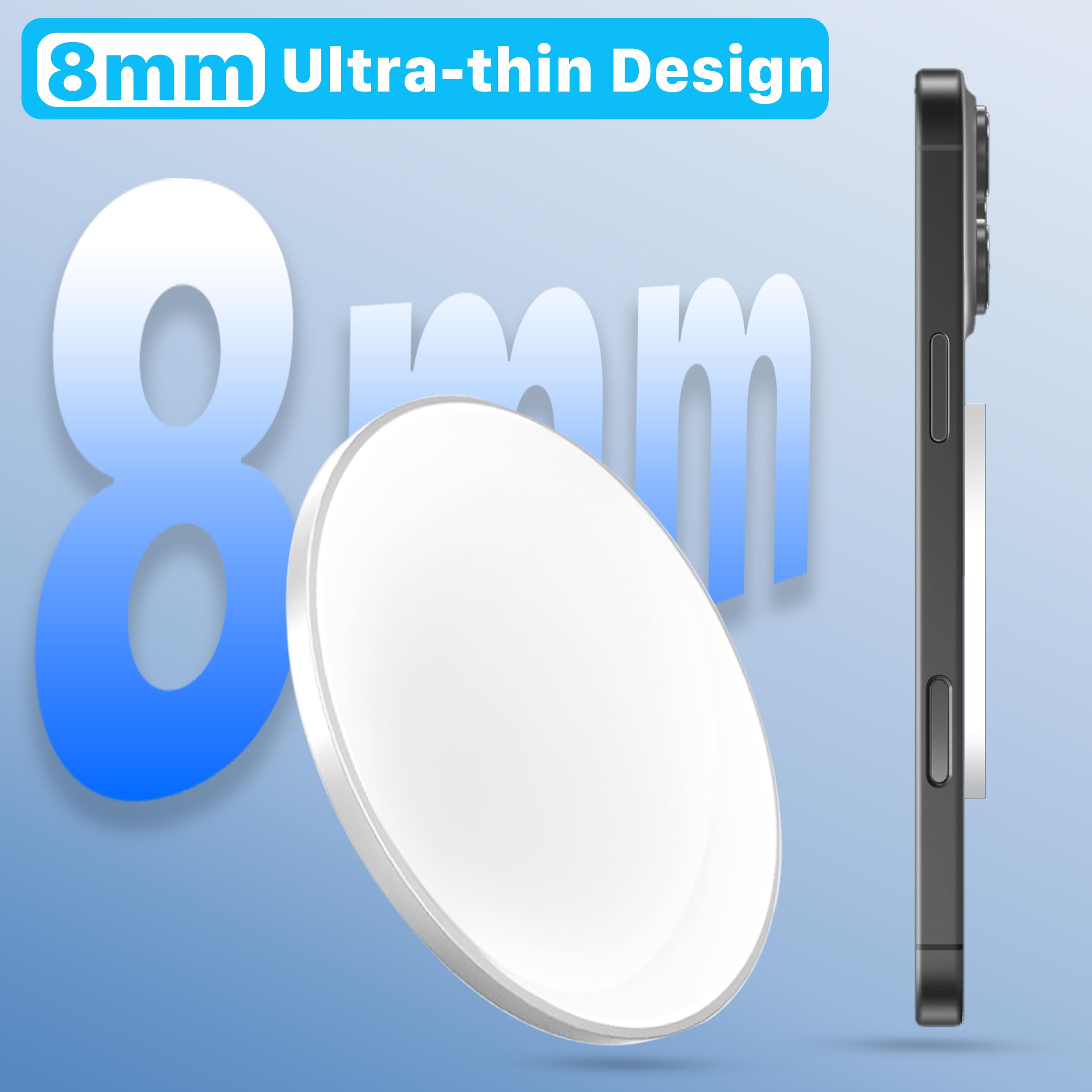 Lusterko Selfie MagSafe‑kompatybilne do iPhone 12‑16, Wypukłe Szerokokątne Lusterko na Tylny Aparat – Idealne do Vlogów i Selfie w HD
