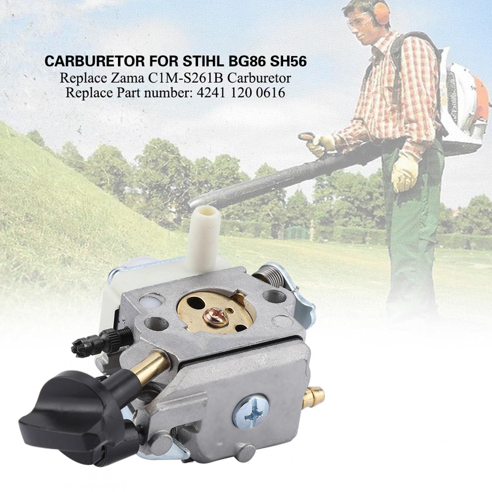 Carburateur 4241 120 0616, carburateur pour Stihl BG86 SH56 SH56C SH86 SH86C Carb ZAMA C1M‑S261B, vous assure des produits de meilleure qualité