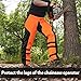 ZELARMAN Chainsaw Chaps 8-layer Protective Apron Wrap Adjustable Chainsaw Pants/Chap for Loggers Forest Workers Class A