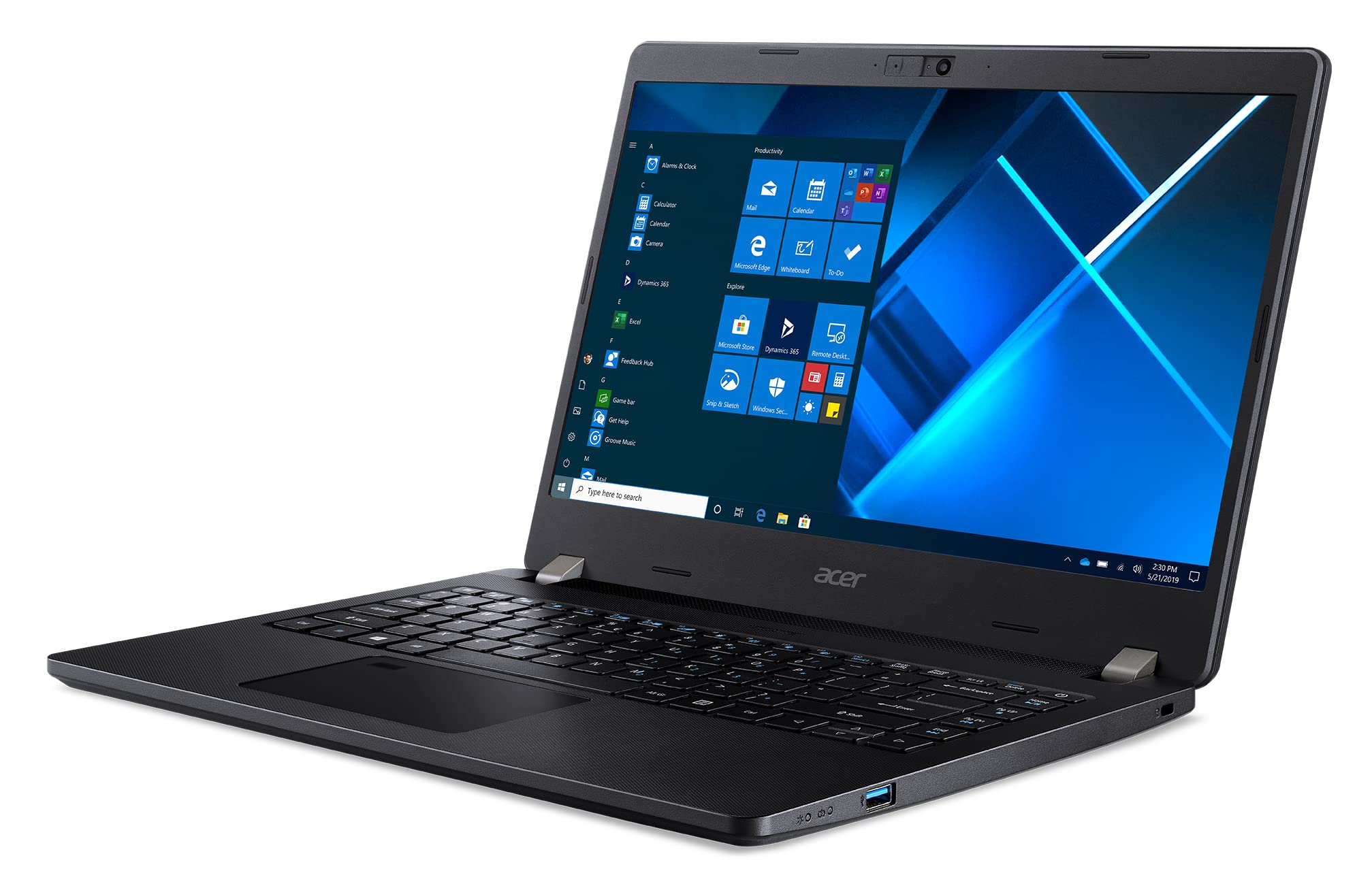 Acer TravelMate P2 TMP214-53 Notebook 14" FullHD Intel i3-1115G4 Ram 8GB SSD 256GB Windows 11 Pro Nero Tastiera QWERTY spagnola (Ricondizionato)