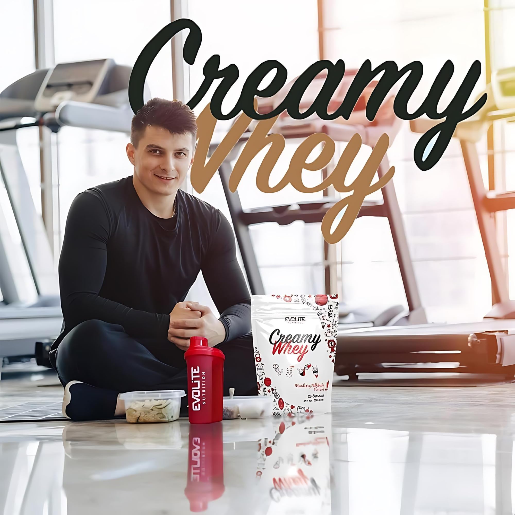Evolite Nutrition Creamy Whey Conditioner z maślanką 700 g - Proszek białkowy - wysoka dawka BCAA - żywność o niskiej zawartości węglowodanów