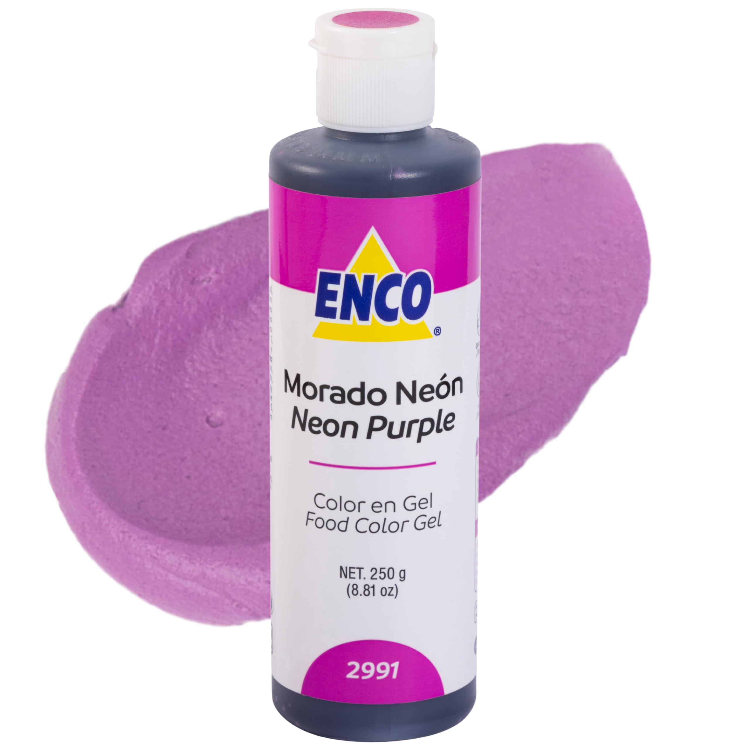 ENCO GEL FOOD COLOR 8.8 OZ (NEON PURPLE 2991)