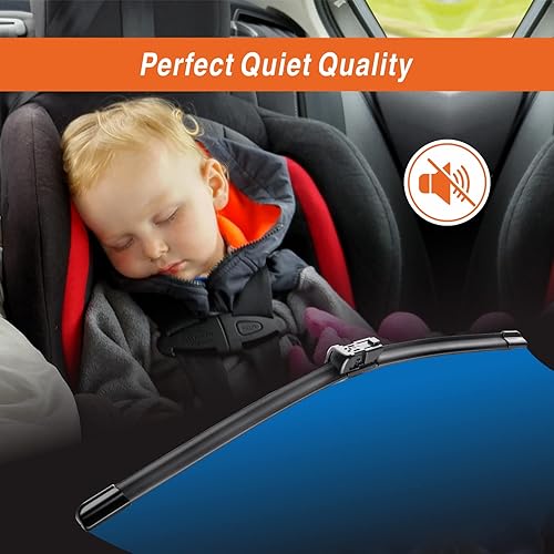 Miniatura 6 de WOWIPER Limpiaparabrisas de repuesto de fábrica de 26 pulgadas  20 pulgadas (juego de 2) para BMW X4 2020 2019JAGUAR E-Pace 2020-2018SUBARU Ascent