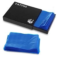 Vista 9 de 200 bolsas de máquina desechables para máquina de plástico azul, fundas para máquina