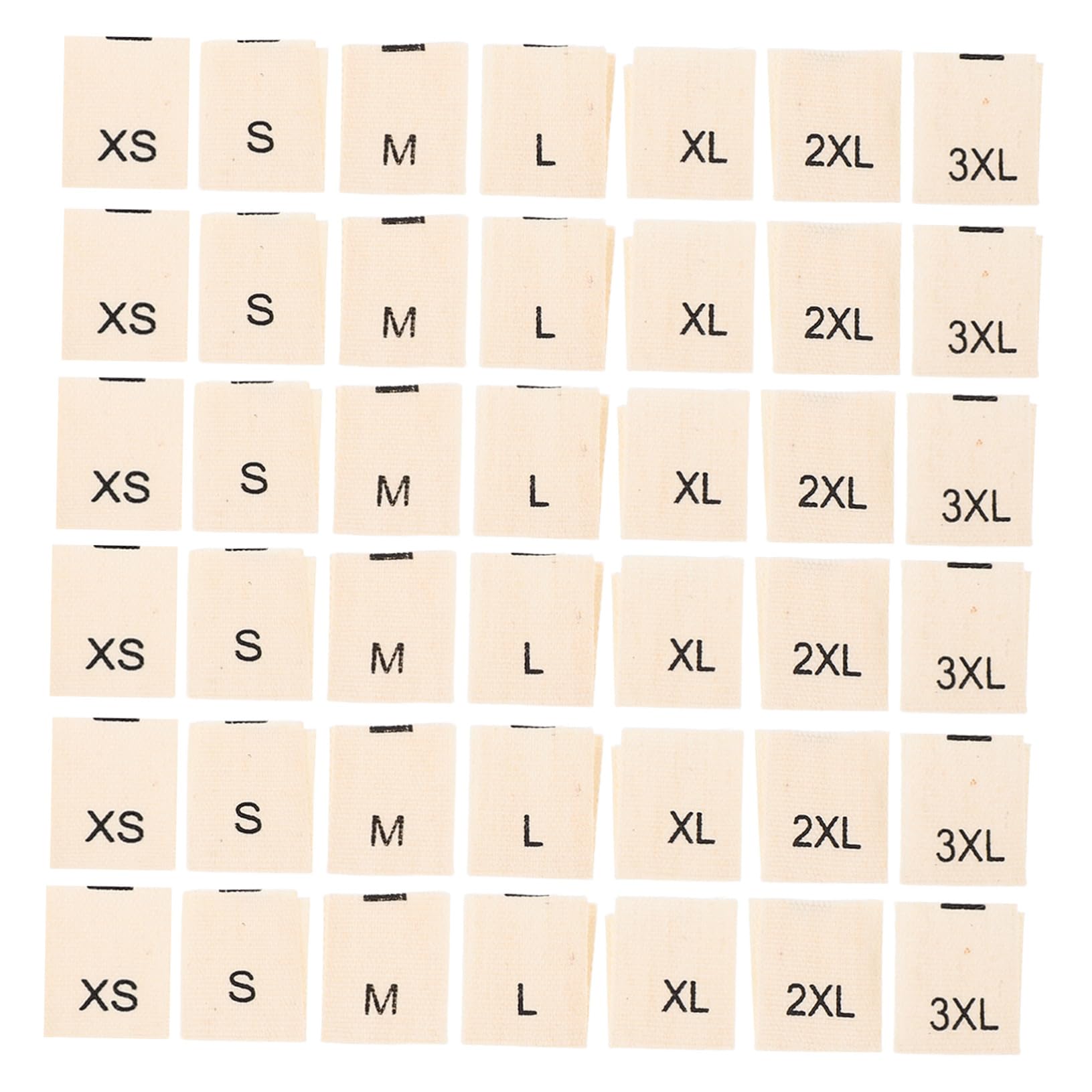 Étiquettes de taille de vêtements pour créer sa collection de mode et organiser son atelier