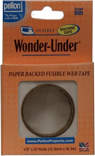 Pellon Wonder-Under FusibleTape 58 pulgadas x 20 yardas fusible, transparente