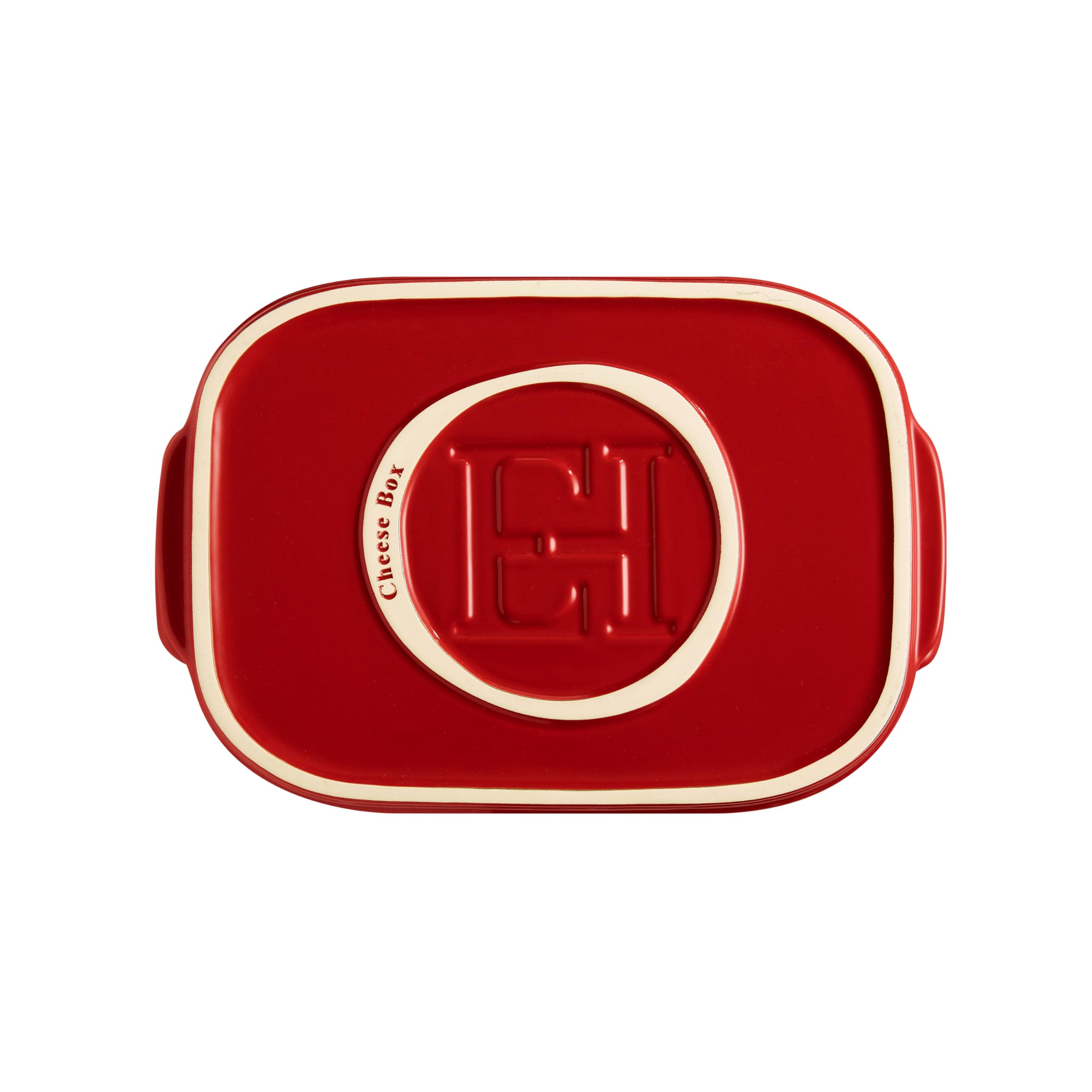 Emile Henry Cheese Box – Boîte à Fromage avec Couvercle – Céramique Haute Résistance – Conservation Optimale au Réfrigérateur – Coloris Grand Cru – Fabriqué en France