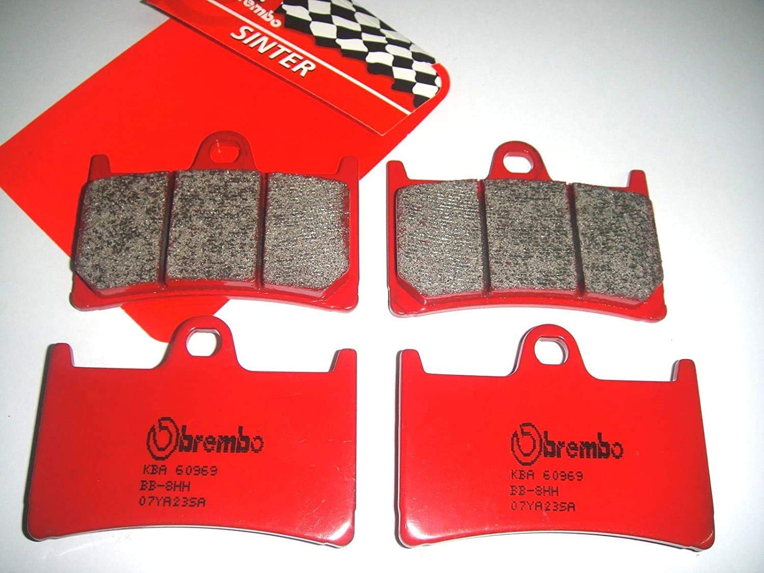 4 PASTIGLIE FRENO ANTERIORI BREMBO XT1200Z SUPER TENERE WORLDCROSSER 2010