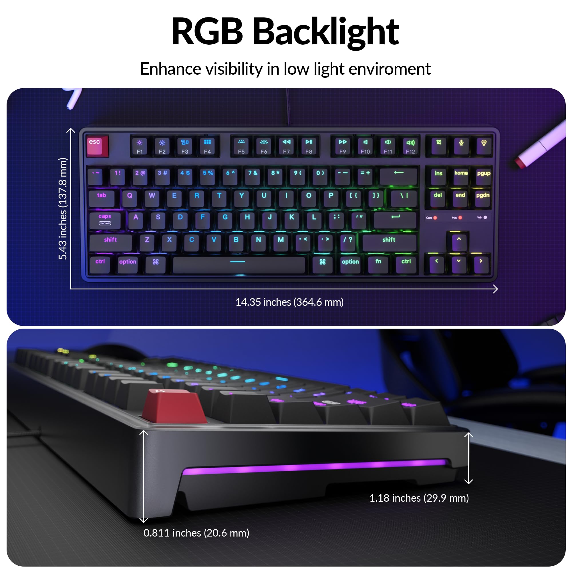 Keychron C3 Pro メカニカルキーボード 本体 Amazon | Keychron C3 Pro TKL 80%有線メカニカルキーボード 8K