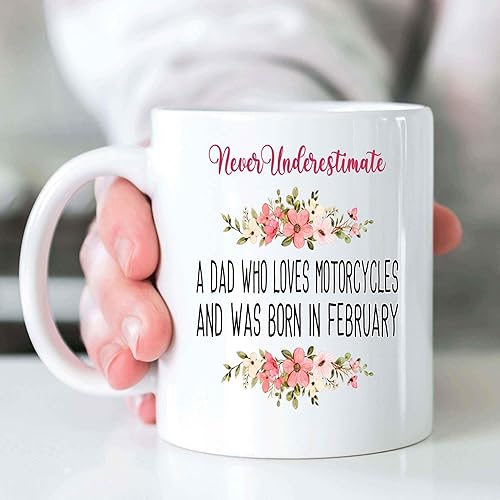 Miniatura 4 de Inspirational Gift Motorcycle Loving Great Dada's Gift, Birthday Surprise for Men & Women - 11 Oz White Ceramic Coffee Mug