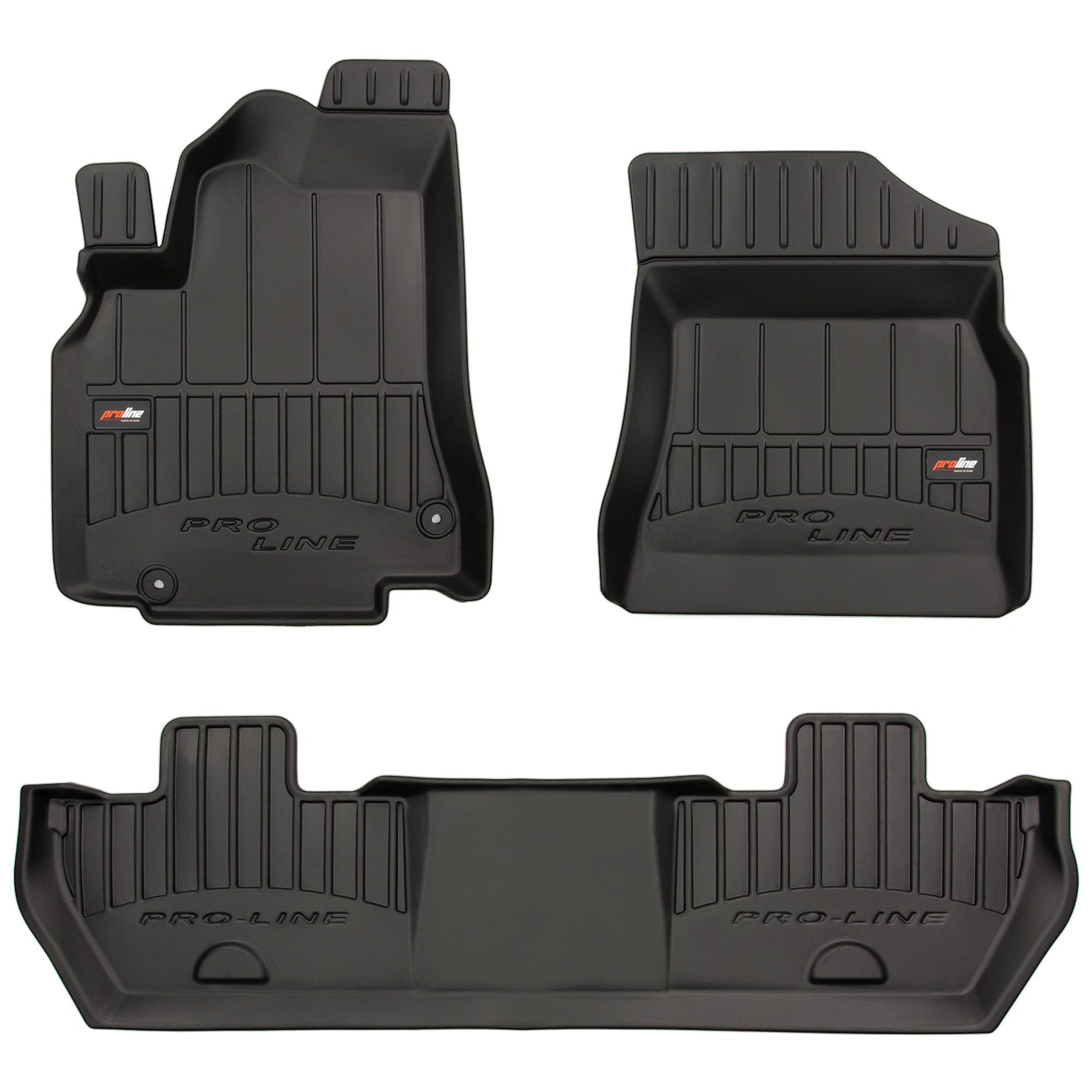 MOTOS Alfombrillas de Goma para Citroen Berlingo II 2008-2018 Mejore la Comodidad de Sus Viajes con la Alfombra Antideslizante Car 3D- Alfombrillas de Coche para Varias Estaciones