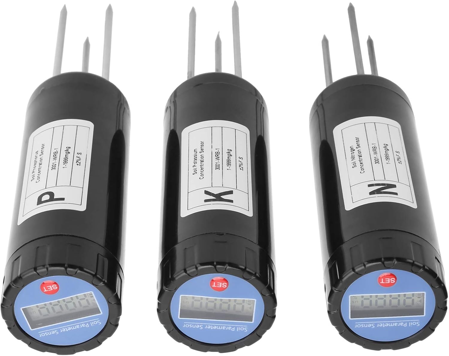 Pilipane Soil Sensor Meter, NPK Meter Sensor, Intelligent Nutrient Fertilizer Detector, Soil Tester Digital Soil Test Kit for N, P and K, Gardening Tool for Garden, Lawn, Farm, Indoor & Outdoor Use