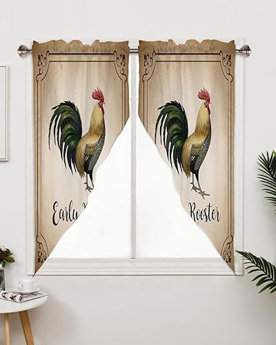 Miniatura 9 de Cortina con estampado de girasoles amarillos de verano, cenefas de cocina con bolsillo para barra, par de cortinas con dobladillo para barra,