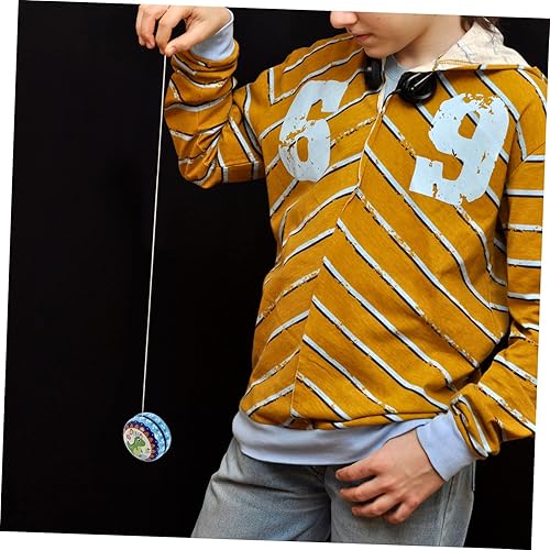 Miniatura 4 de BRIGHTFUFU Tin Yo-yo Antique Metal Yoyo Unresponsive Yoyo Kids Yoyo Toy Educational Yoyo Toy Educational Toys for Kids Pro Yoyo Kids- Yoyos Ball