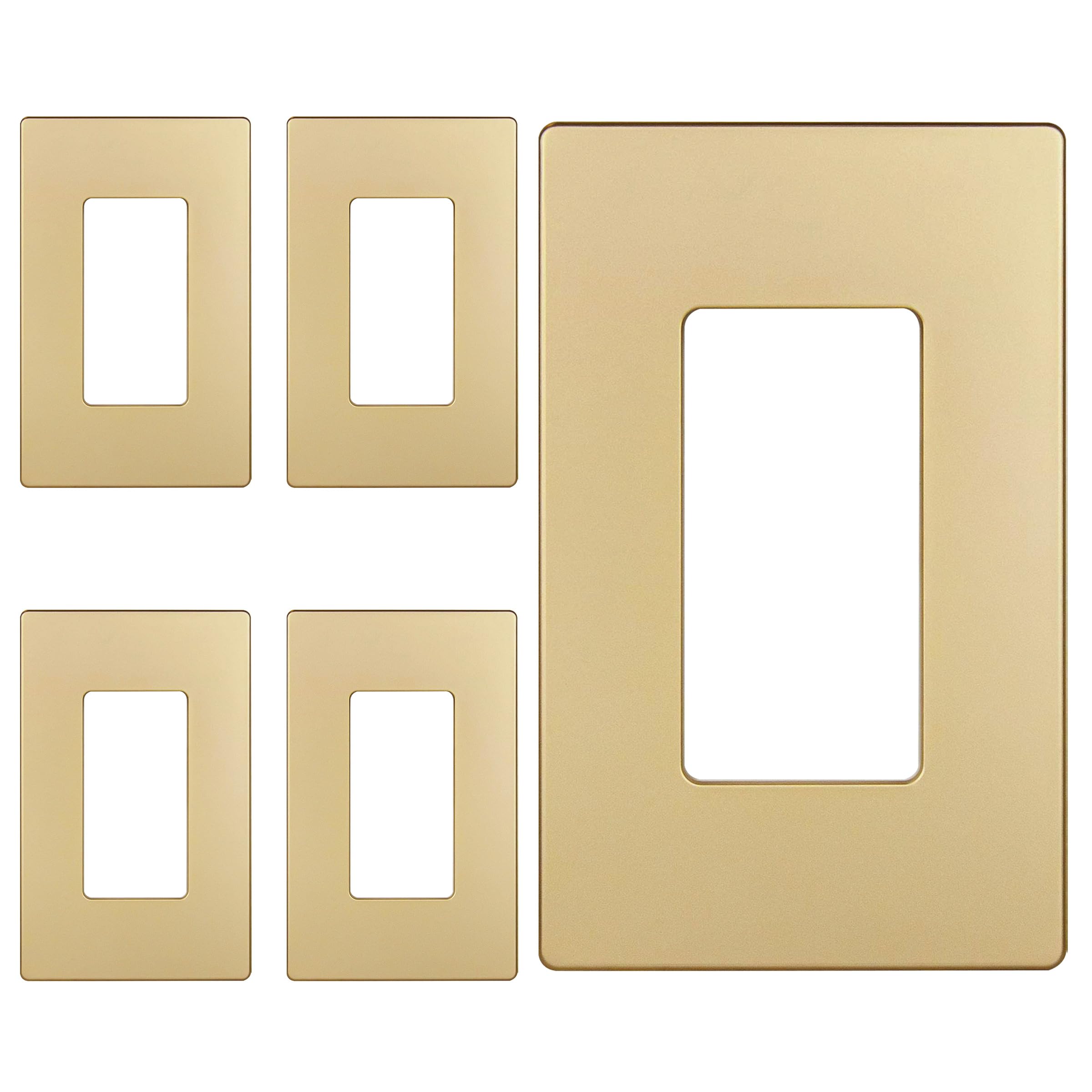 ENERLITES Screwless Wall Plate - 5 Pack -27