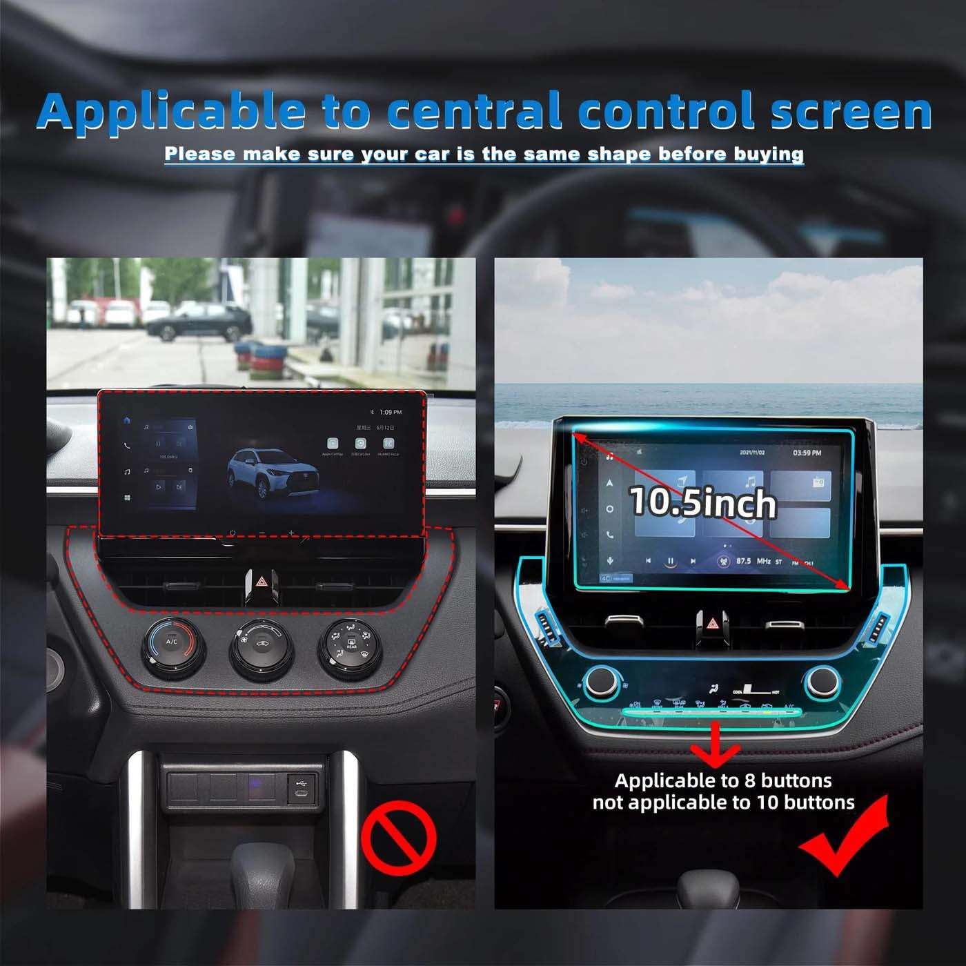 Pellicola Protettiva Trasparente in TPU per Interni Auto, per Console e carrozzeria, Compatibile con Zeekr 009 2021-2023.