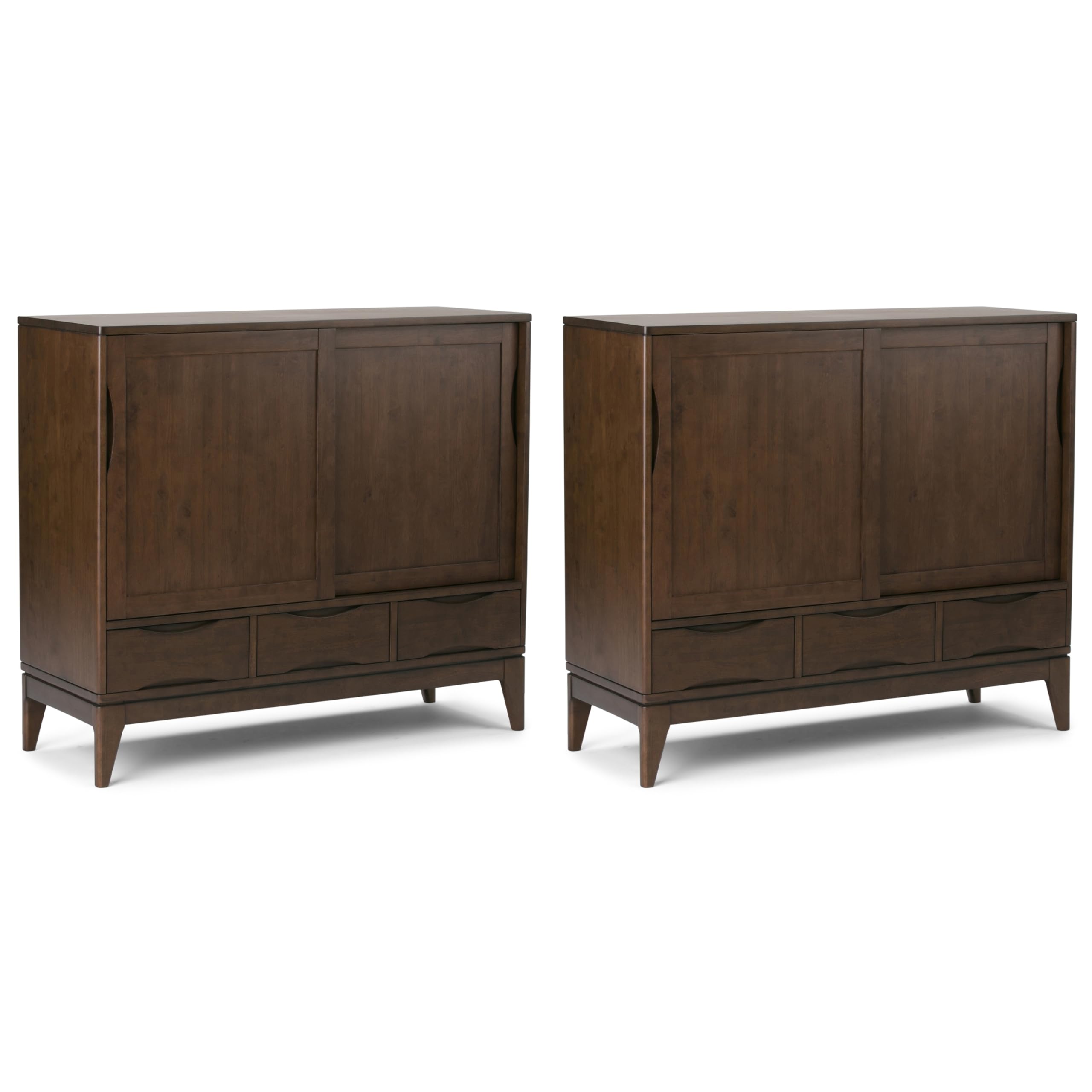 SIMPLIHOME Harper Walnut Cabinet