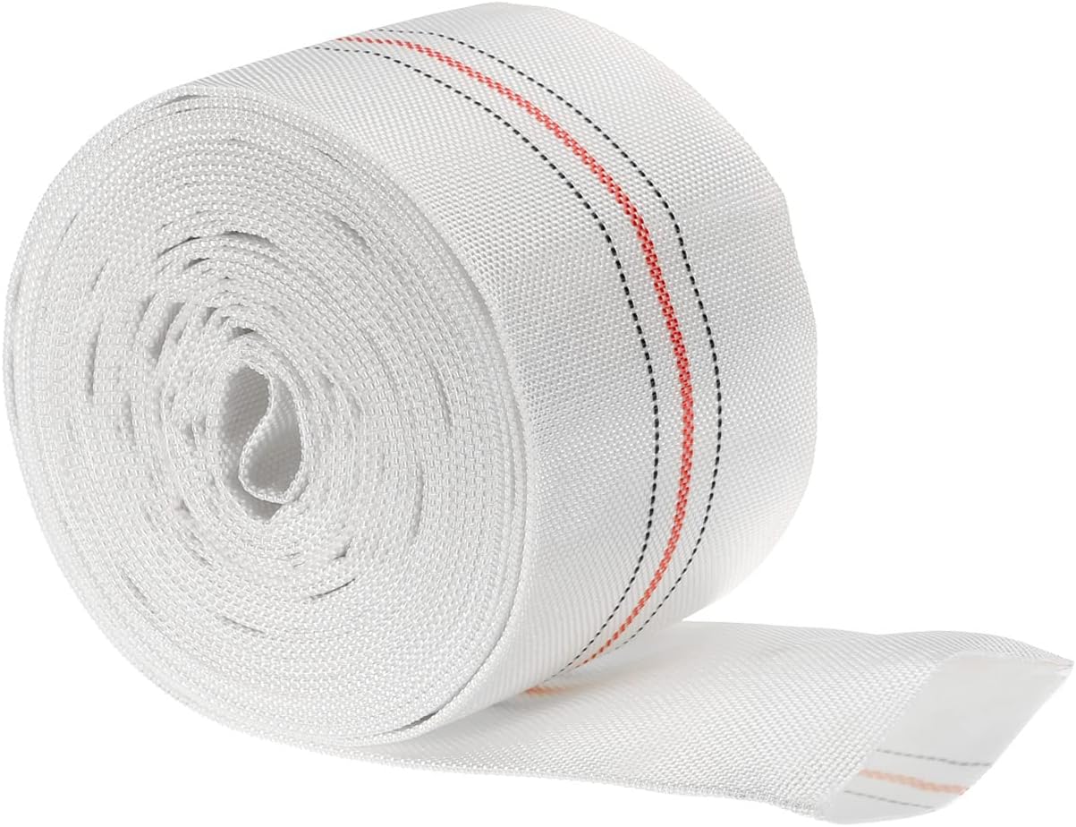 PATIKIL 65mm ID 25ft Lightweight Backwash Hose Lay Flat Reinforced Discharge PVC Hose 0.8MPa for Swimming Pool
