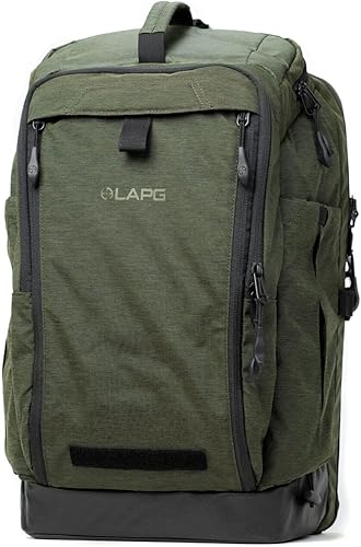 LAPG - Mochila Terrain Stealth, mochila EDC encubierta, mochila táctica de perfil bajo, color verde oliva jaspeado, Verde oliva jaspeado, Mochilas